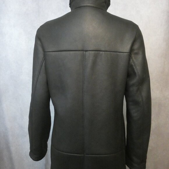 Vintage Classic Hugo Boss Leather Trench Coat - Picture 4 of 4
